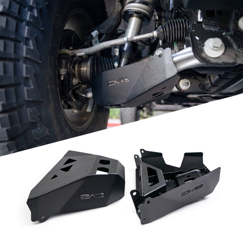 Front Lower Control Arm Skid Plates DV8 Offroad for 2021-2025 Ford Bronco | Sold as Pair | Steel Construction | Suspension Protection | No Drill Installation
