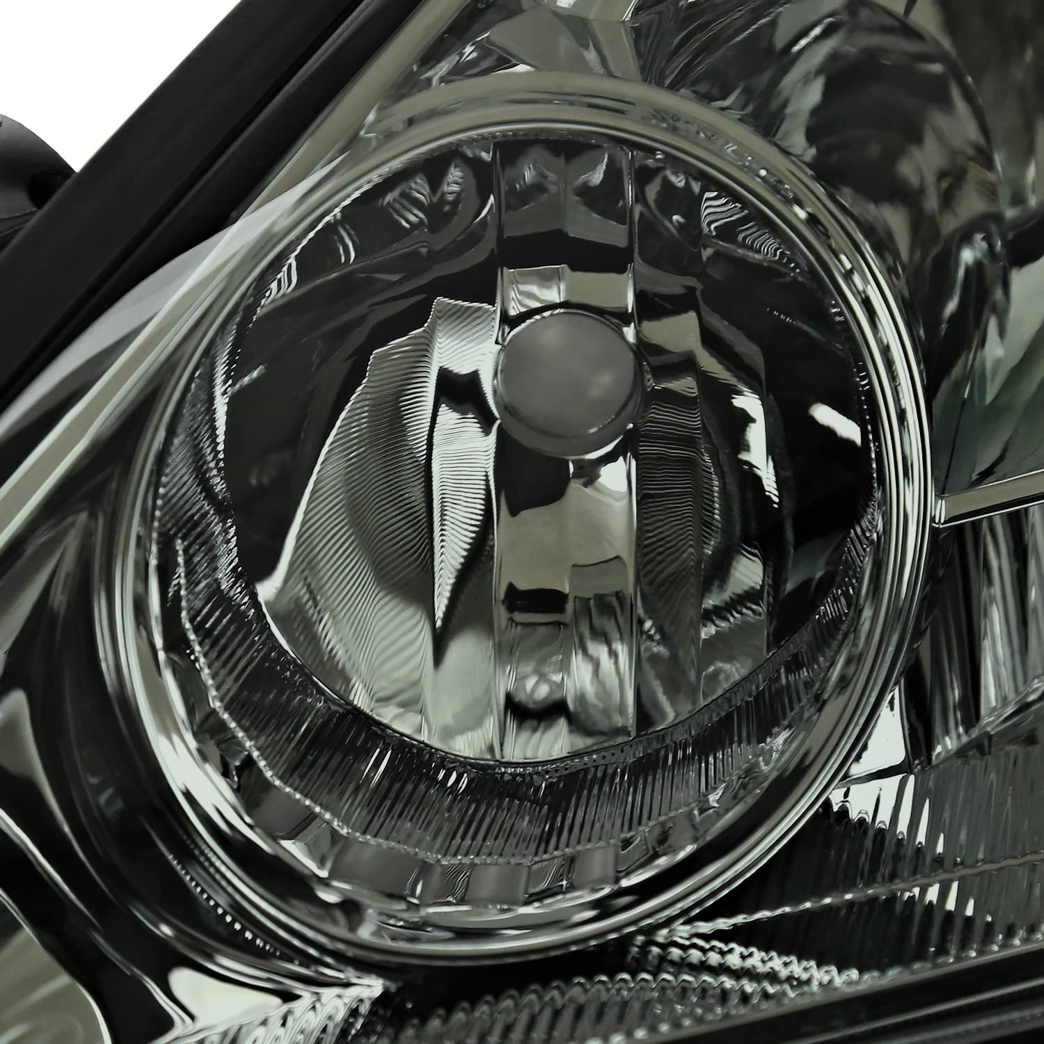 Smoke Headlights Spec-D Tuning Compatible with 2004-2005 Toyota Sienna, Left + Right Pair Headlamp Assembly