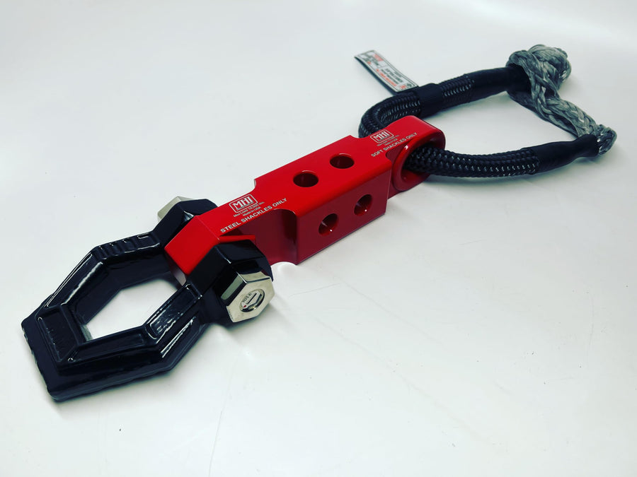 Dual-Sided Hydra Hitch – Recovery Hitch | Soft & Steel Shackle Compatible | 2" Receiver | 7075 High-Strength Aluminum | Rated 15,000 lbs. Per Side