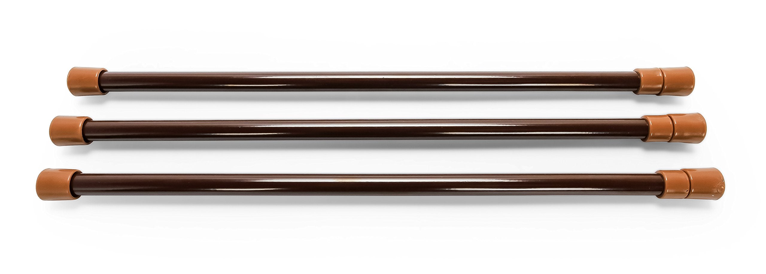 Brown Camco Refrigerator Bar - 16" to 28" - 3 Pack (44056)