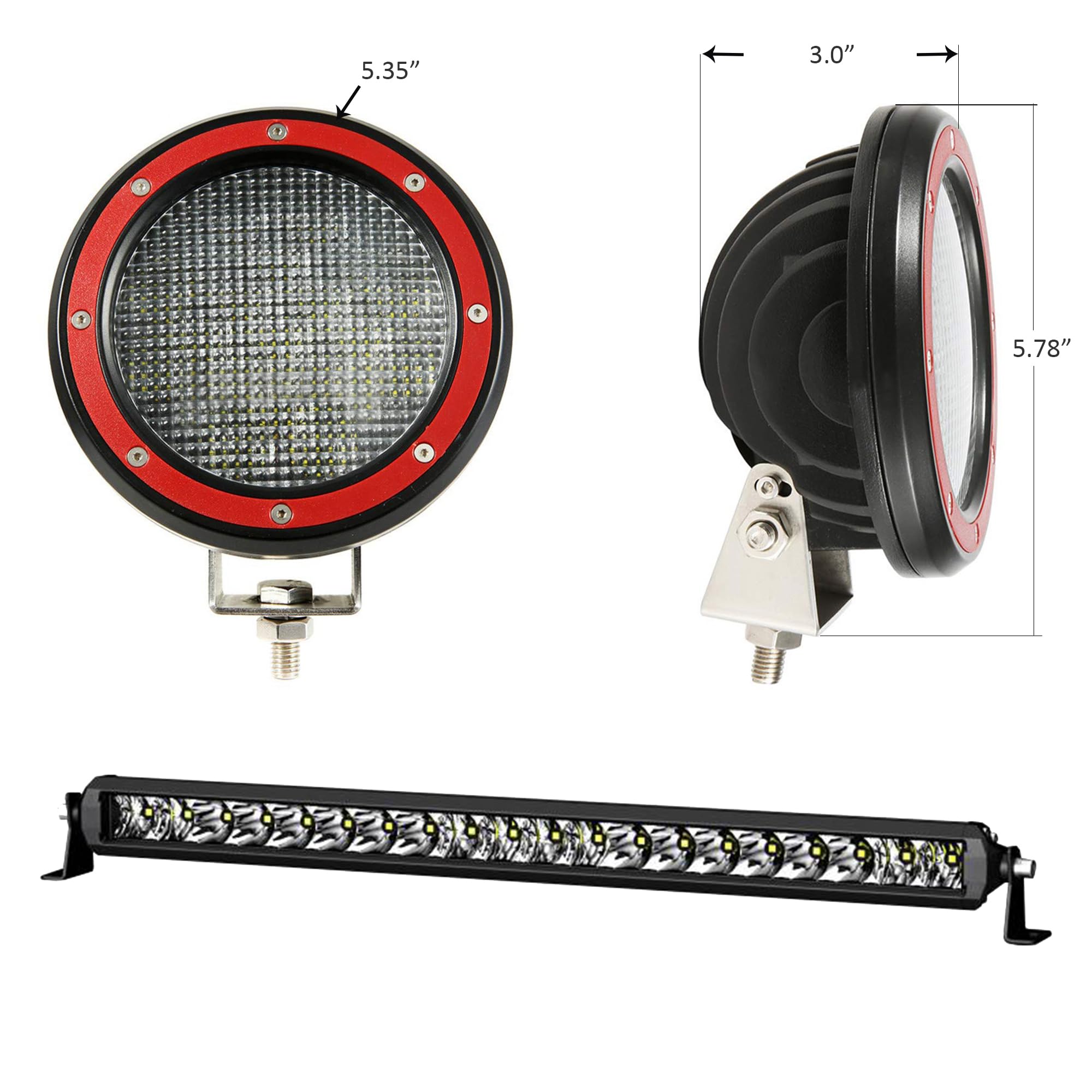 Rambler Black Horse Grille Guard Kit Modular Black Compatible with 2021-2024 Ford Bronco-RAGF20-K1PLFR