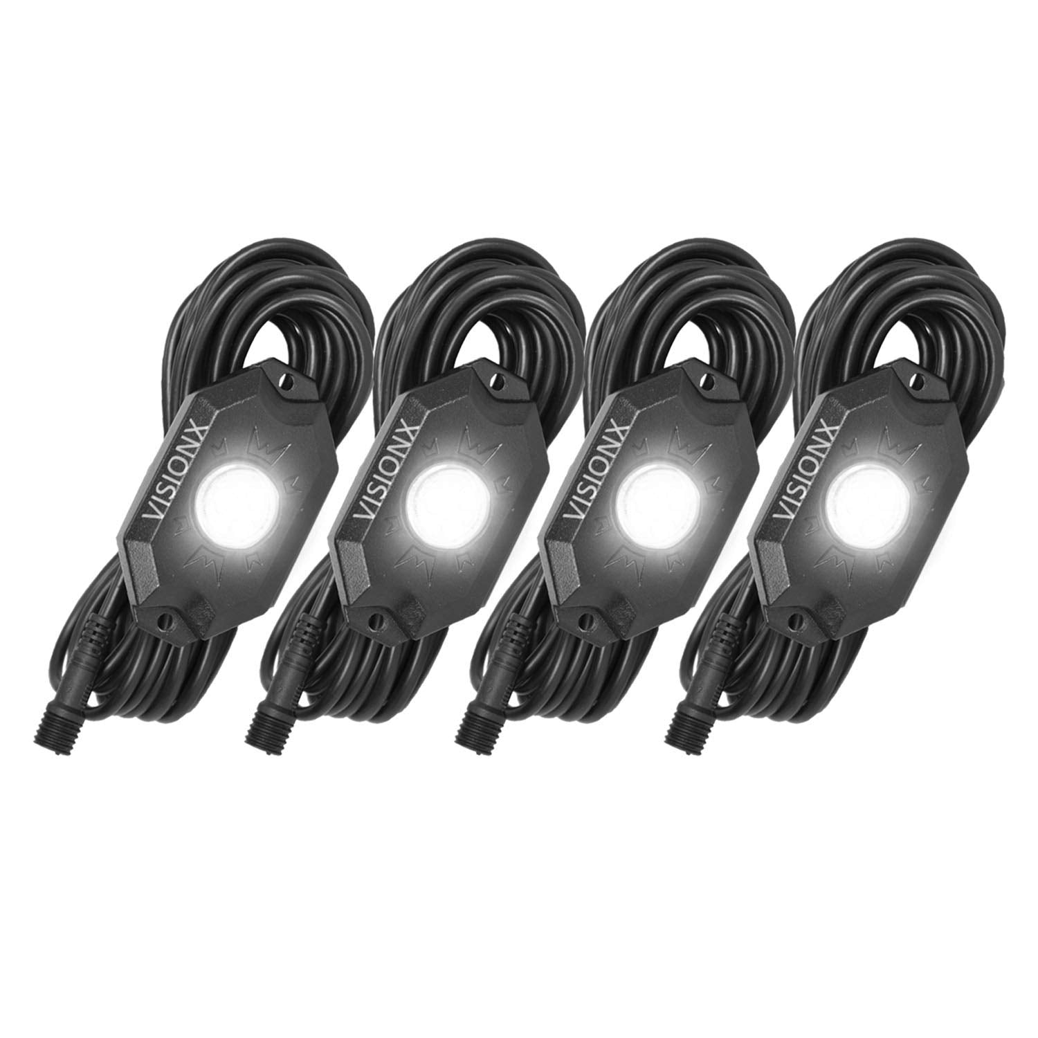 HIL-RL4W Vision X Lighting 9 Watt LED Rock Light 4 Pod Kit, White