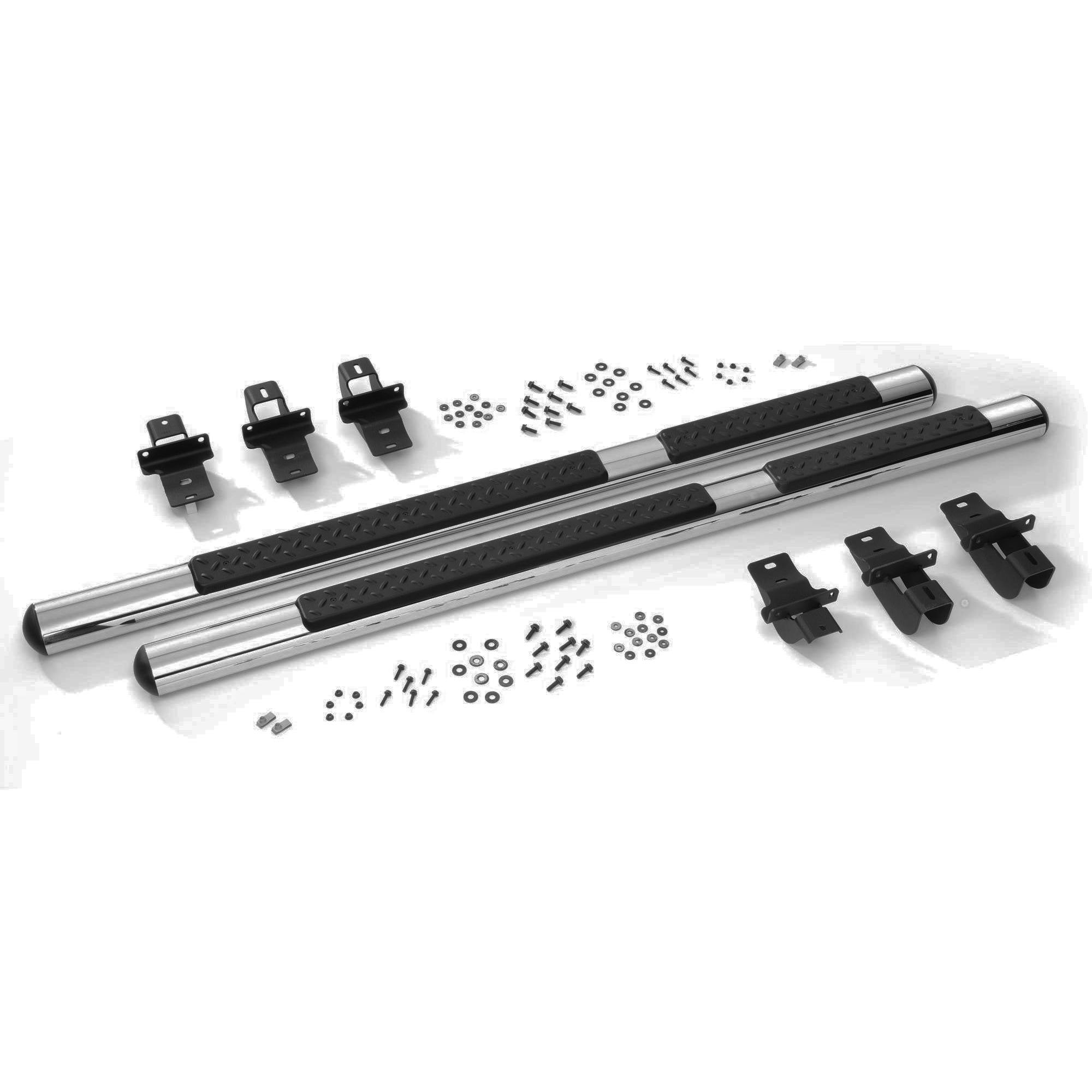 OEM Replica Black Horse Side Steps Stainless Steel Compatible with 2011-2025 Dodge Durango (Excl. GT and SRT Models)-9B070203SSOV