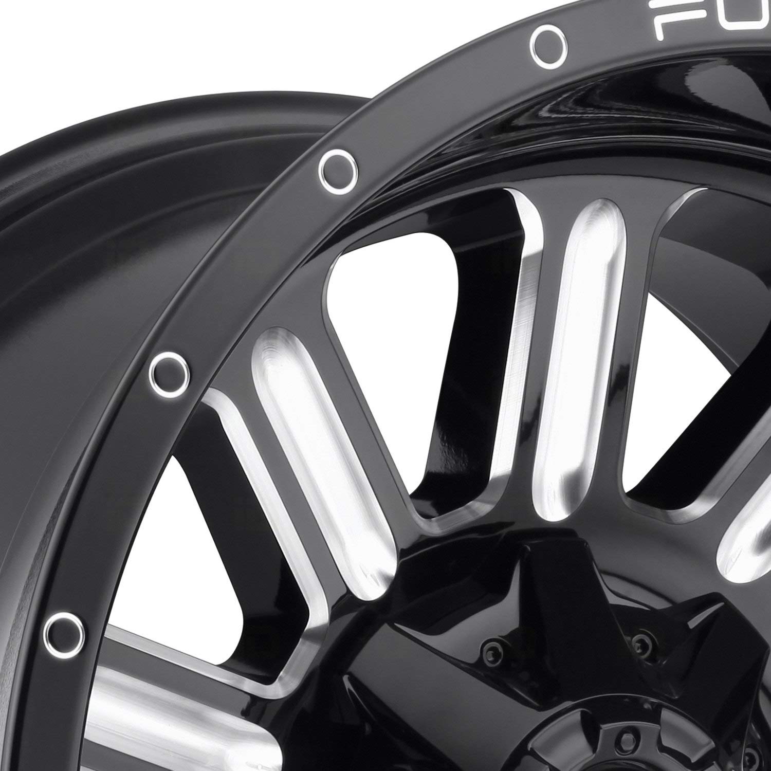 Hardline FUEL D620 Black Wheel with Painted (20 x 10. inches /5 x 114 mm, -18 mm Offset)
