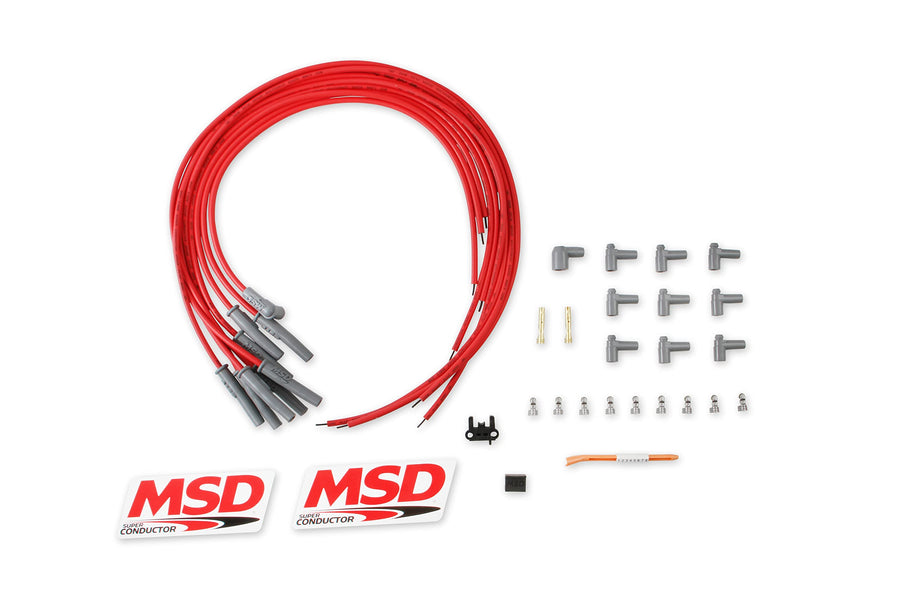 Super Conductor MSD 31189 Spark Plug Wire Set, Multi-Angle Plug, HEI Cap
