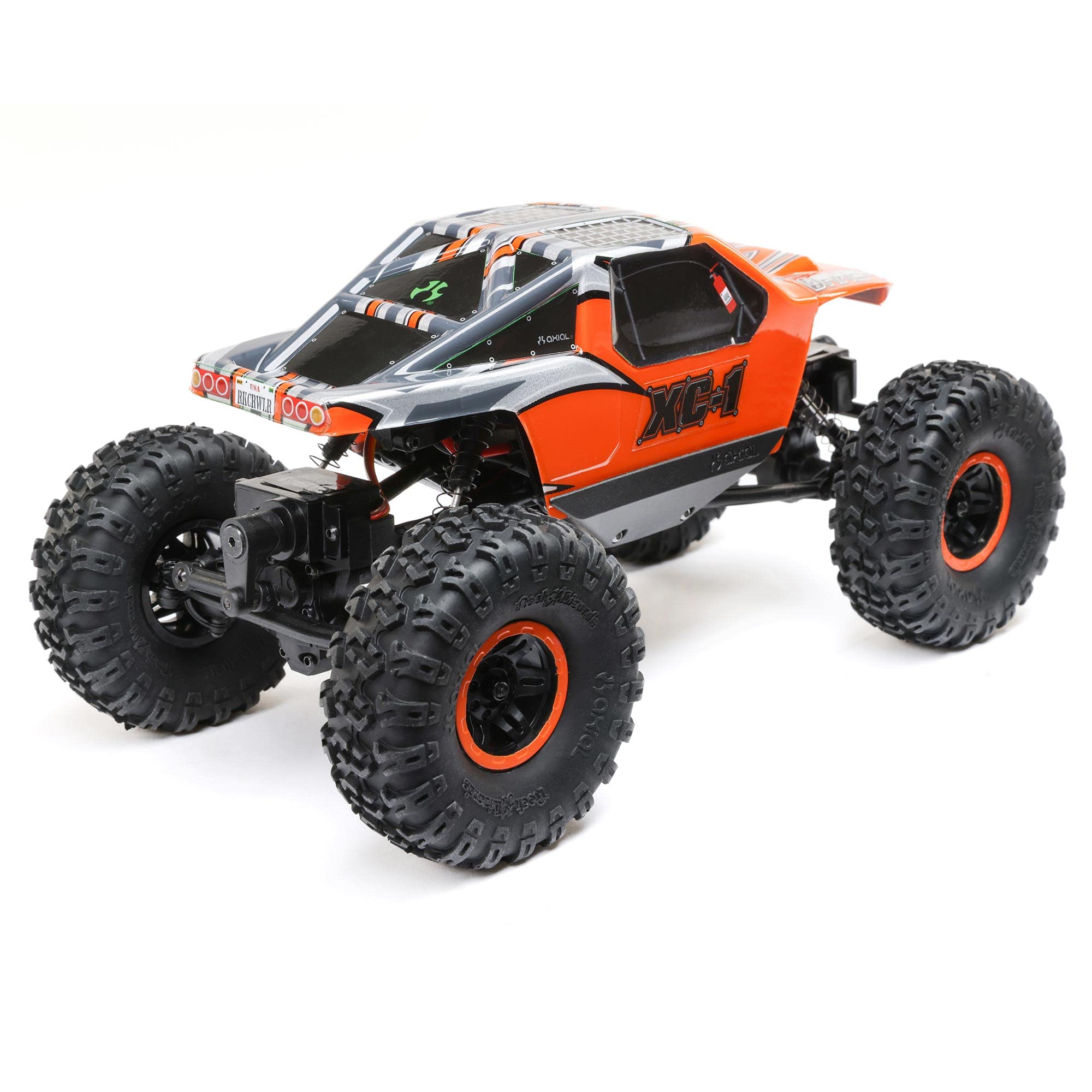 Axial 1/24 RC Truck AX24 XC-1 4WS Crawler Brushed RTR (Includes Everything Needed No Other purchases Required), Orange, AXI00003T2
