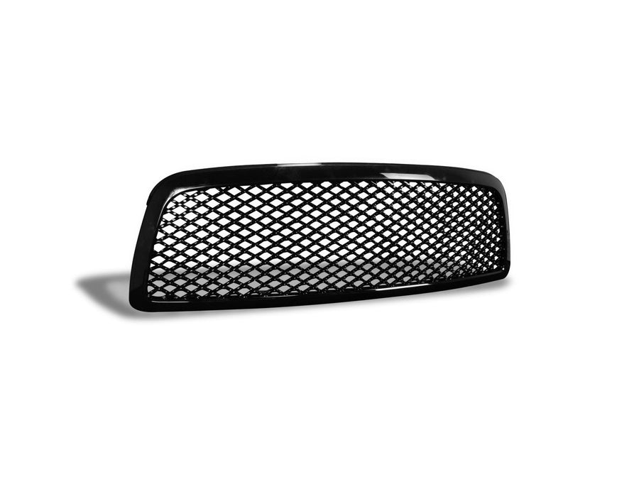 7147775 Armordillo USA Mesh Front Hood Grille - Gloss Black Fits 2009-2012 Dodge Ram 1500