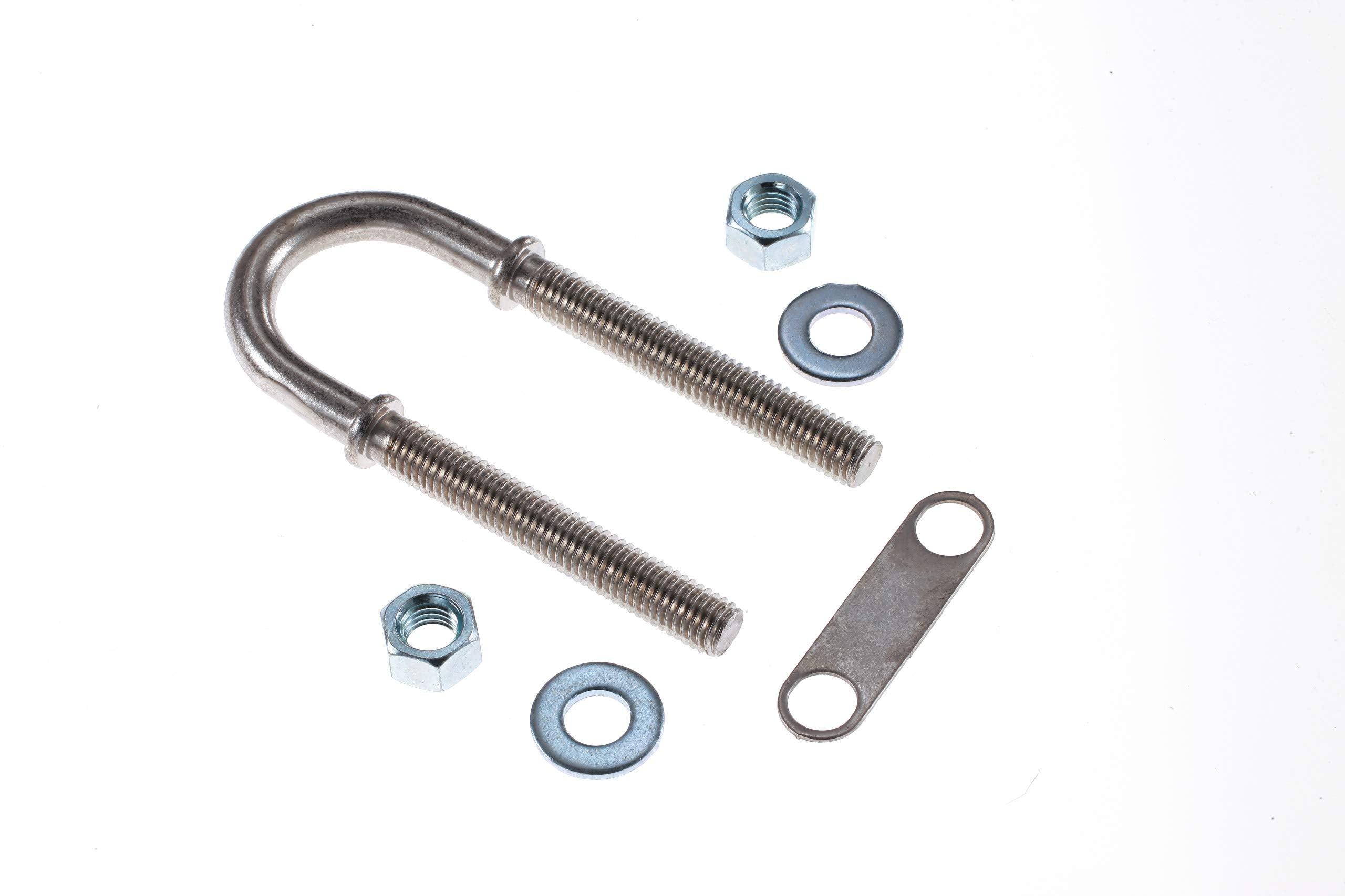 Stainless Steel Attwood 3392-3 Bow Eye 7/16-Inch U-Bolt with Plated Nuts and Washers