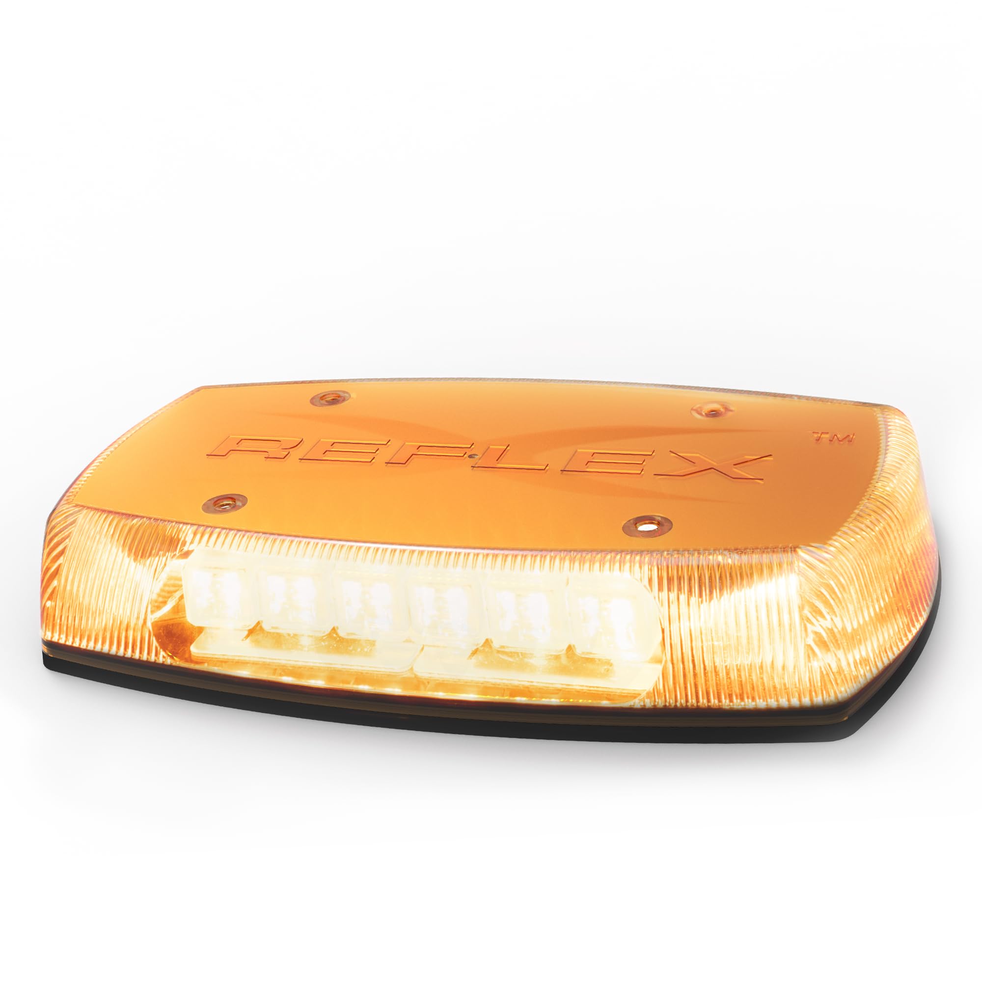ECCO Mini Bar LED Amber 15 Inch Roof Top Light Bar Waterproof 12V 24V for Cars Trucks Snow Plow Vehicles Warning Caution Lights, 5 year Warranty