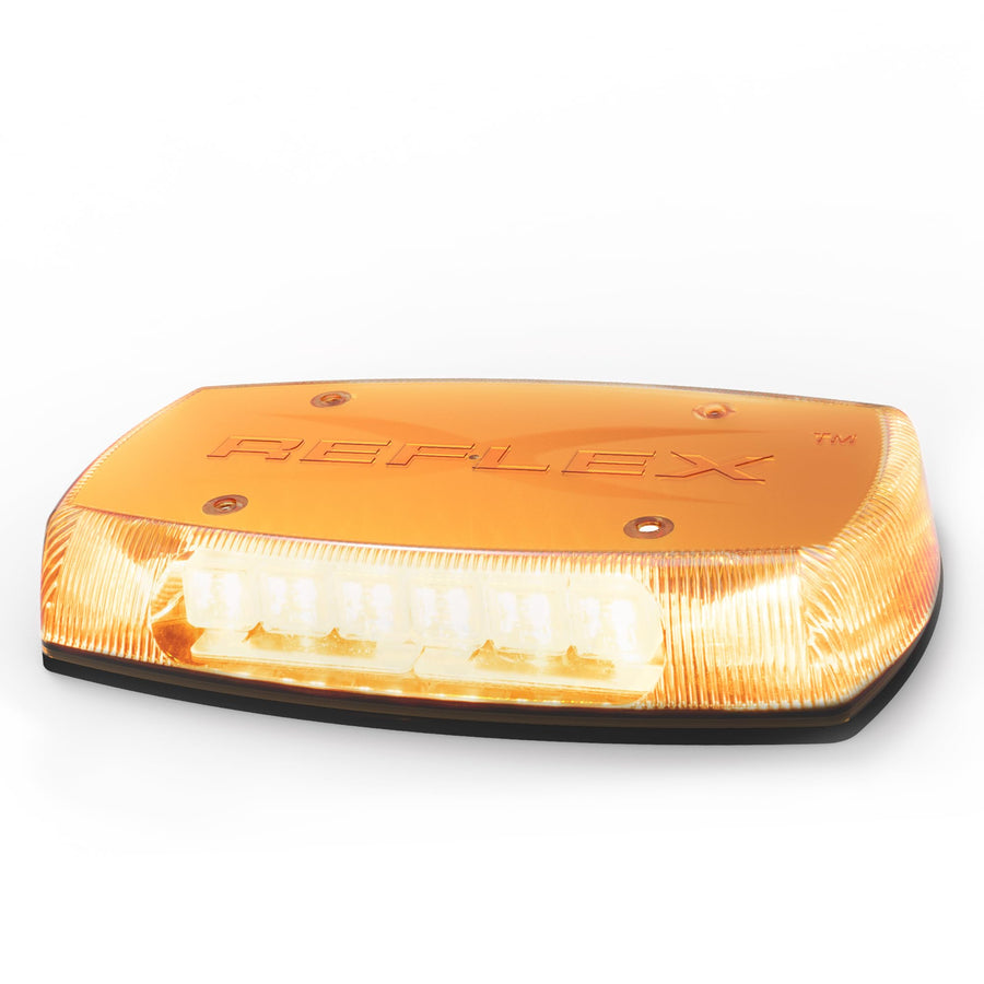 ECCO Mini Bar LED Amber 15 Inch Roof Top Light Bar Waterproof 12V 24V for Cars Trucks Snow Plow Vehicles Warning Caution Lights, 5 year Warranty