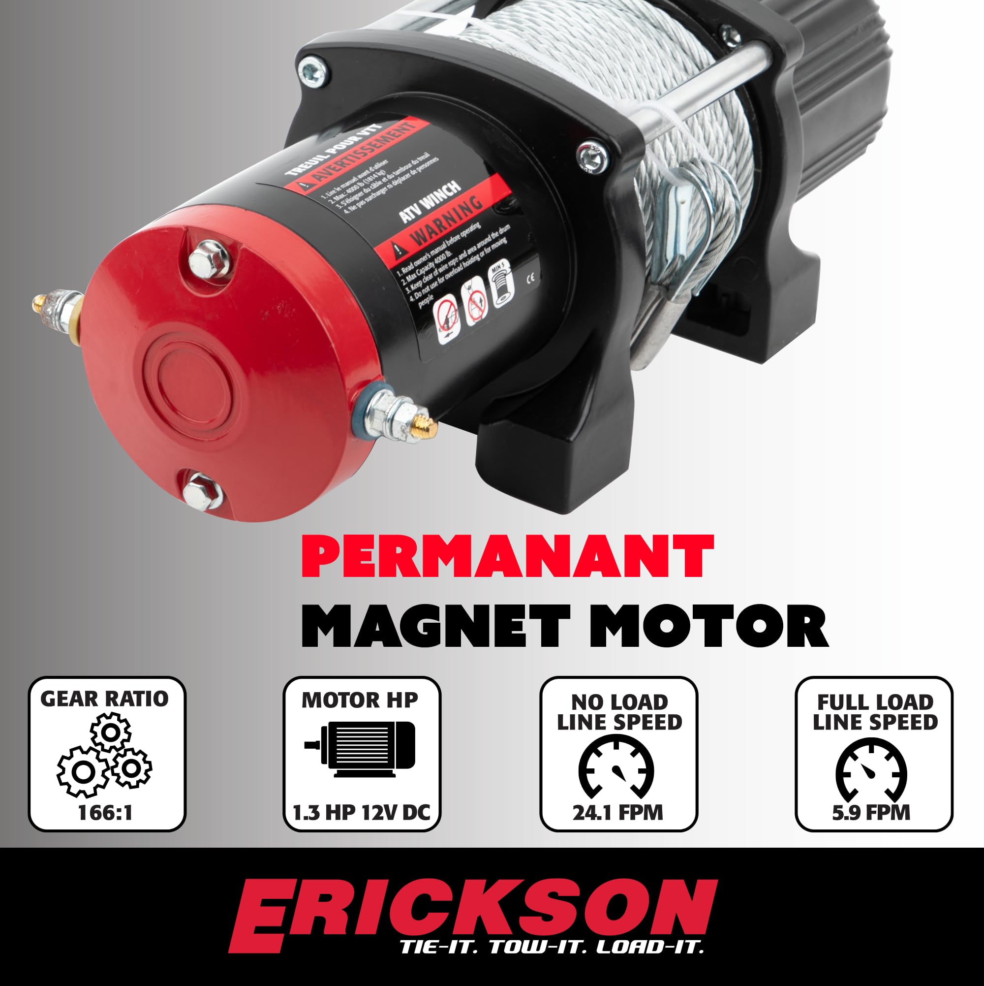 12-Volt Erickson DC 50 ft. 5000 lb. Electric Winch 06430
