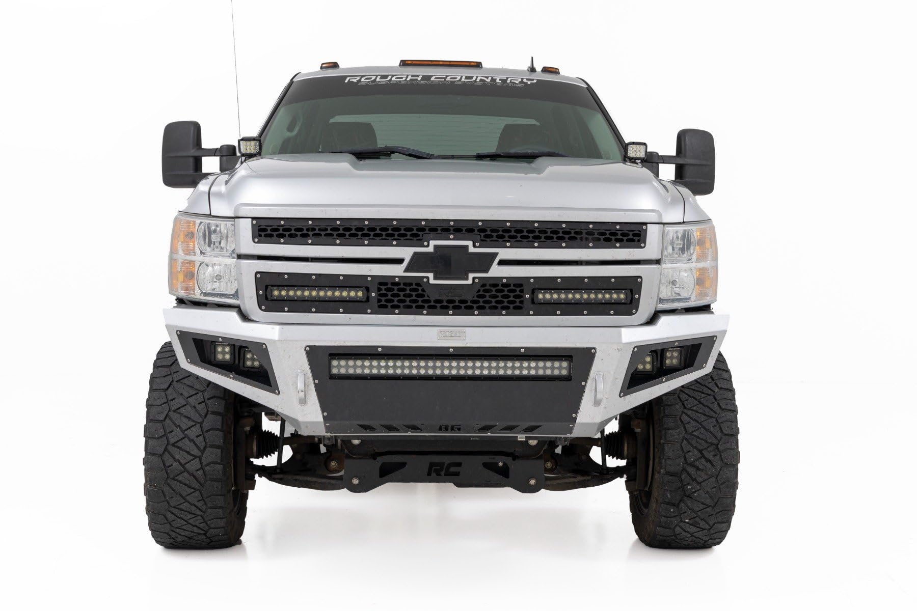 2" Rough Country Flood LED Ditch Light Kit for 07-13 Silverado 1500-71059
