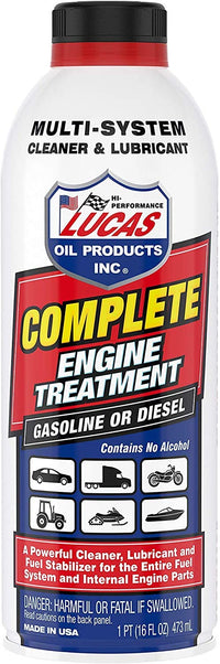 Engine Complete Treatment, Cleans & Lubricates, 16-oz.