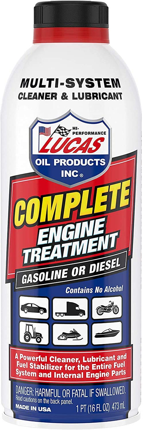Engine Complete Treatment, Cleans & Lubricates, 16-oz.