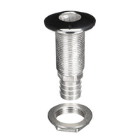 Stainless Steel Attwood 66548-3 Barbed Standard Length Straight Thru-Hull, 1-Inch