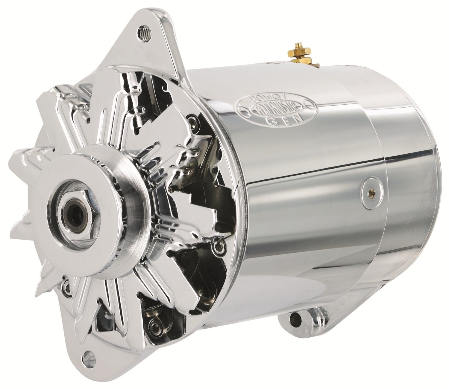 Chrome Powermaster 182116 Alternator (PowerGEN Short 60A 6V Pops Grid)