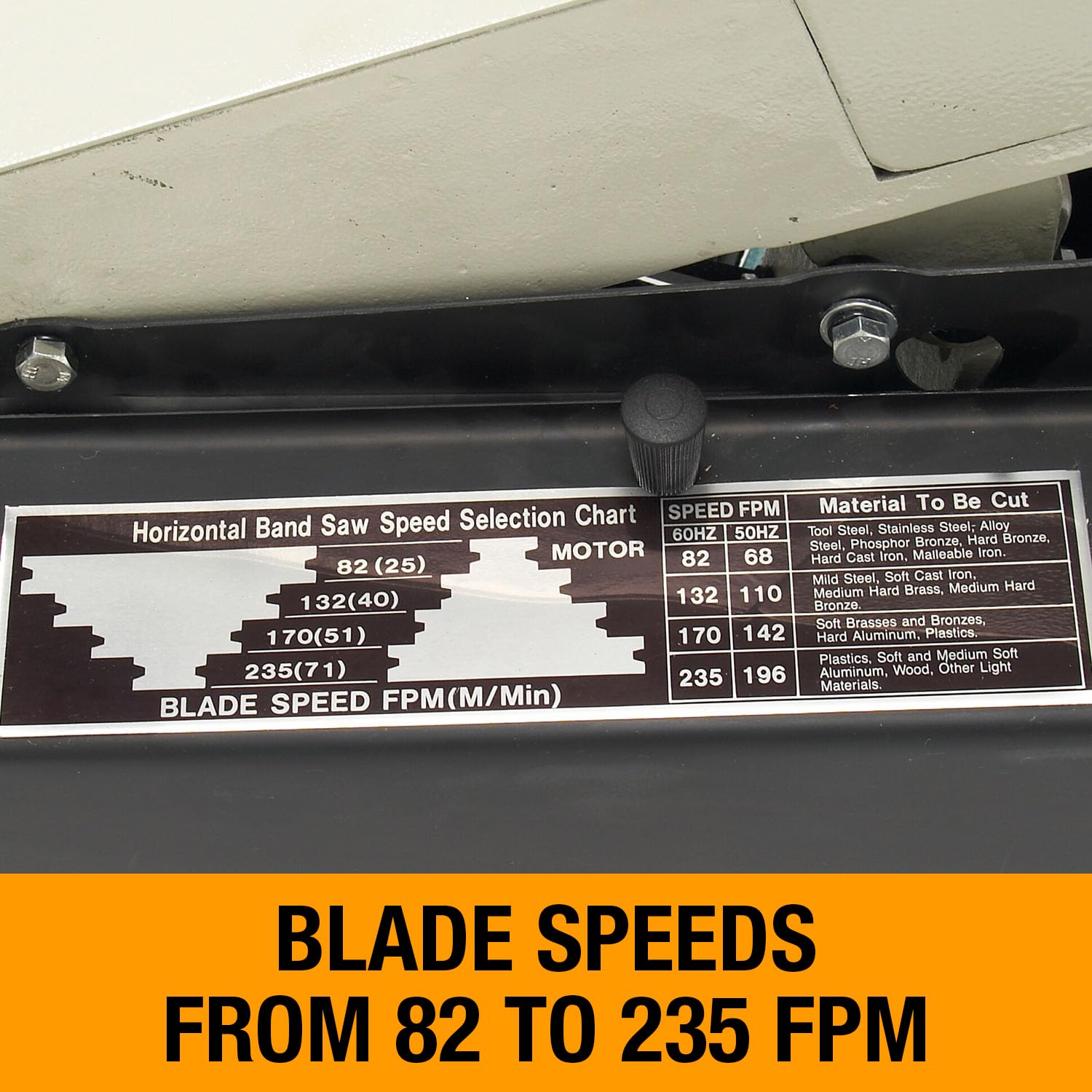 10" Baileigh Horizontal Bandsaw, 2 HP, 240V 1Ph (Model BS-300M)