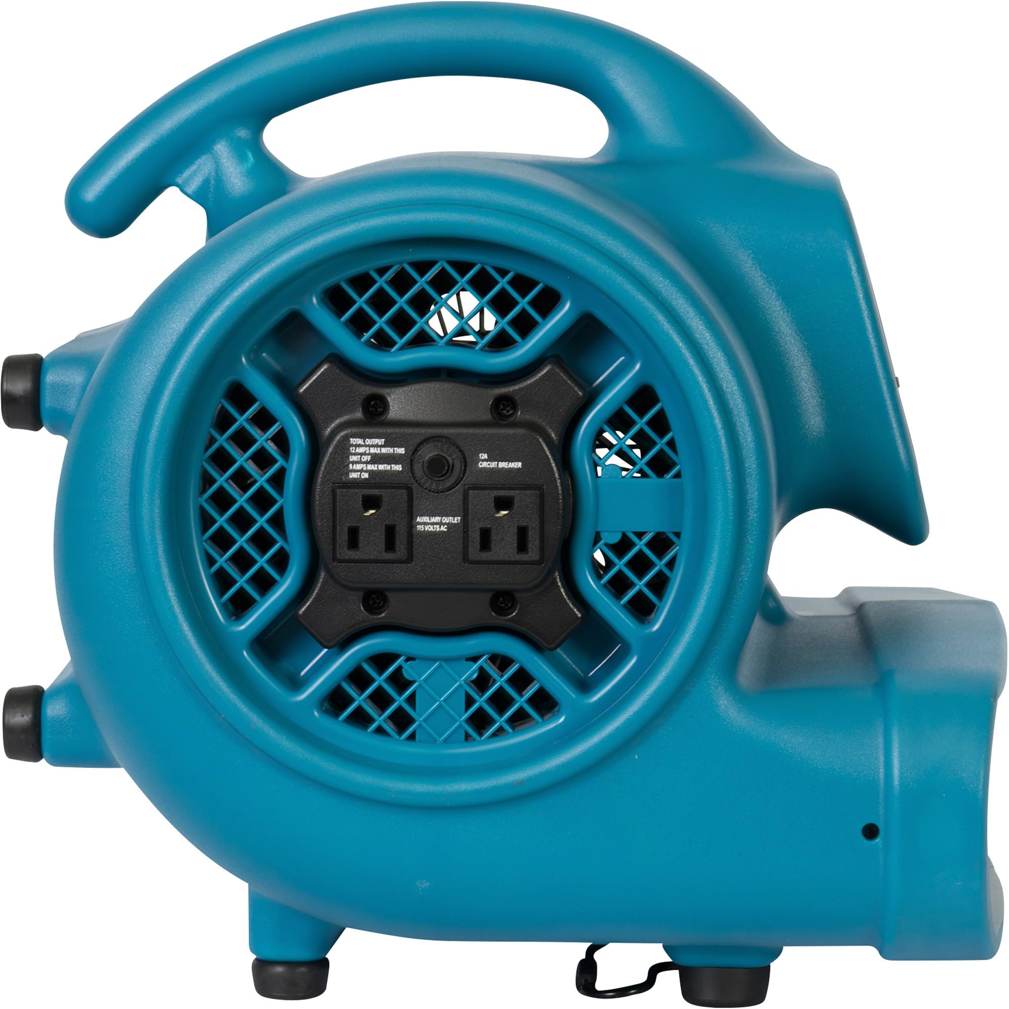 XPOWER 1/4 HP X-400A Pro 1600 CFM Centrifugal Air Mover, Carpet Dryer, Floor Fan, Blower, Daisy Chain, for Water Damage Restoration, Janitorial, Plumbing, Home Use, Blue