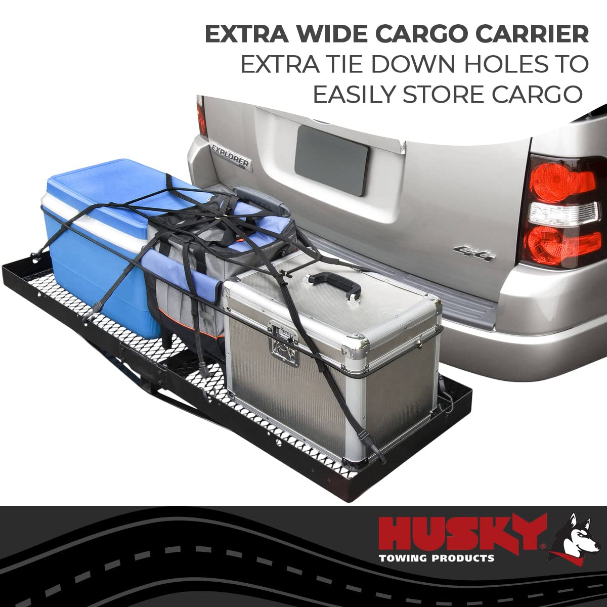 HUSKY TOWING 81148 Extra Wide Steel Cargo Carrier Liners - 500 lb. Capacity