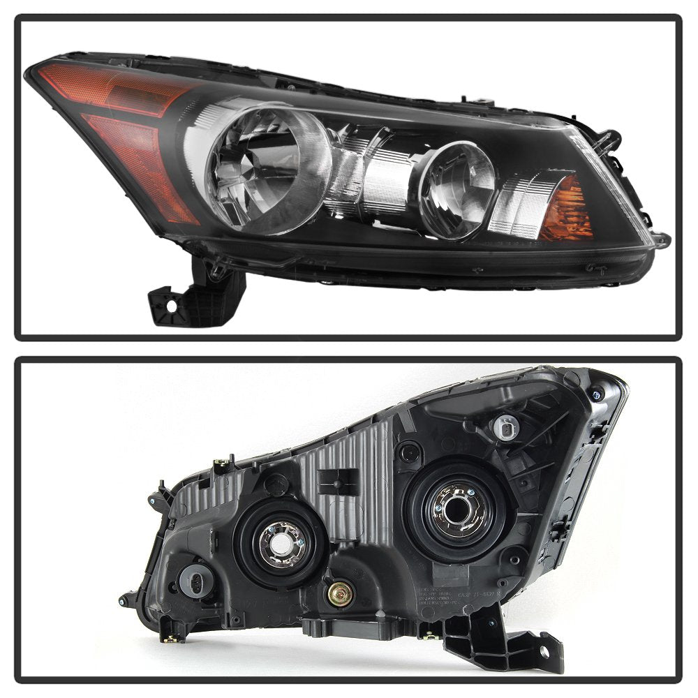 Crystal Xtune Headlights (HD-JH-HA08-4D-AM-BK)