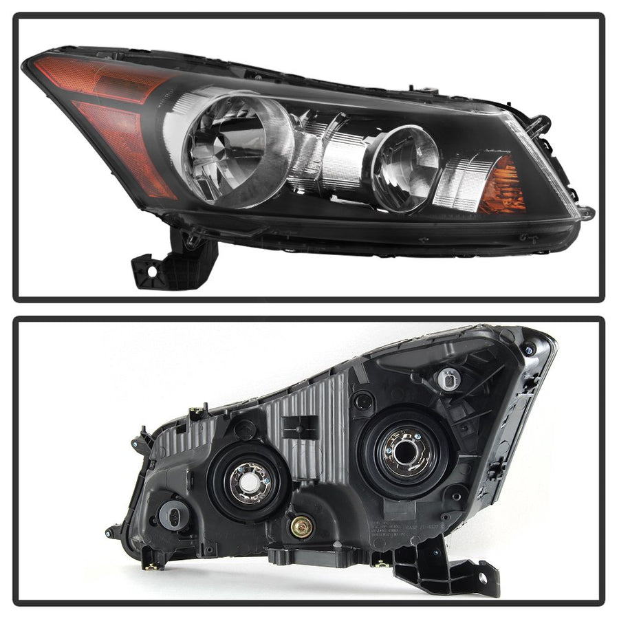 Crystal Xtune Headlights (HD-JH-HA08-4D-AM-BK)