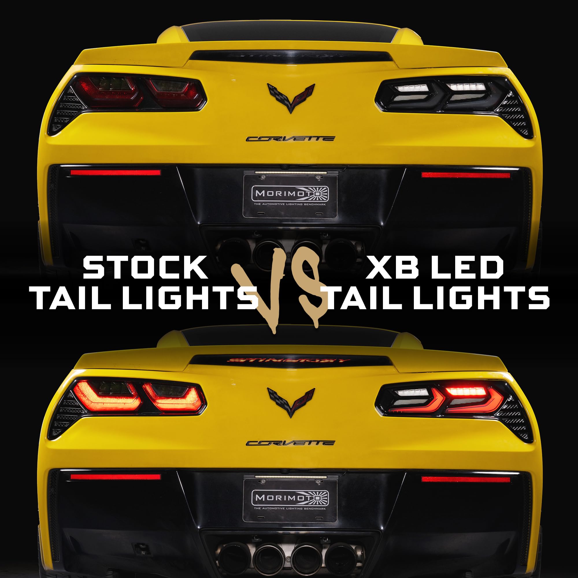 Smoked Morimoto XB LED Taillights for Chevrolet C7 Corvette 14-19 (LF754)