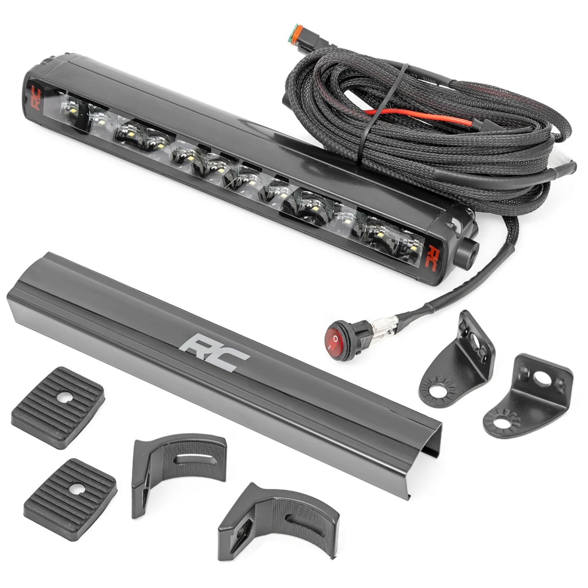 12" Rough Country Spectrum Series LED Light Bar - 60W, 5400 Lumens, 5W Osram LEDs, Combo Spot & Flood Beam, Built for Rugged Off-Road Use