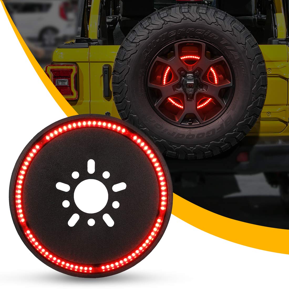 Race Sport Lighting 3rd Brake Light RS365JL 2018-2019 JEEP JL LED 5th Wheel Mount