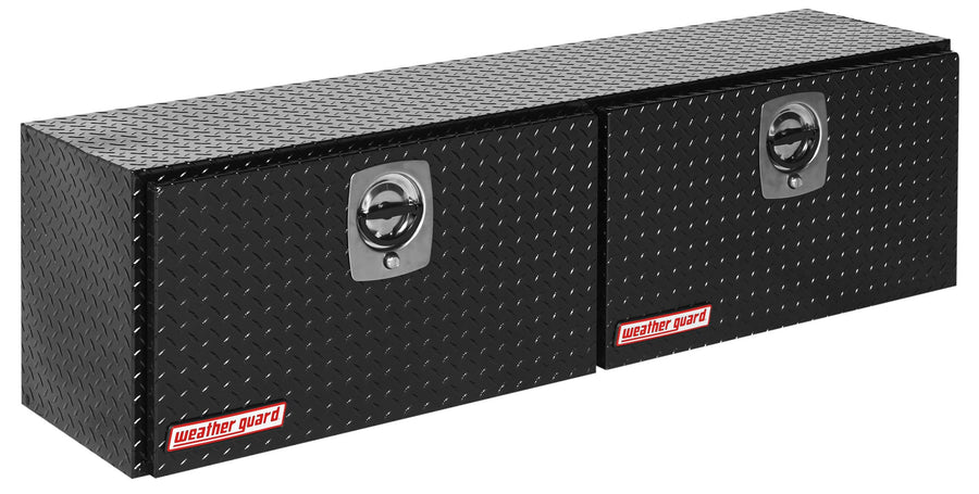 Weather Guard Super Hi-Side Model 365-5-02 Truck Box, Aluminum, Gloss Black, 10.8 cu ft capacity