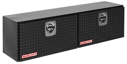 Weather Guard Super Hi-Side Model 365-5-02 Truck Box, Aluminum, Gloss Black, 10.8 cu ft capacity