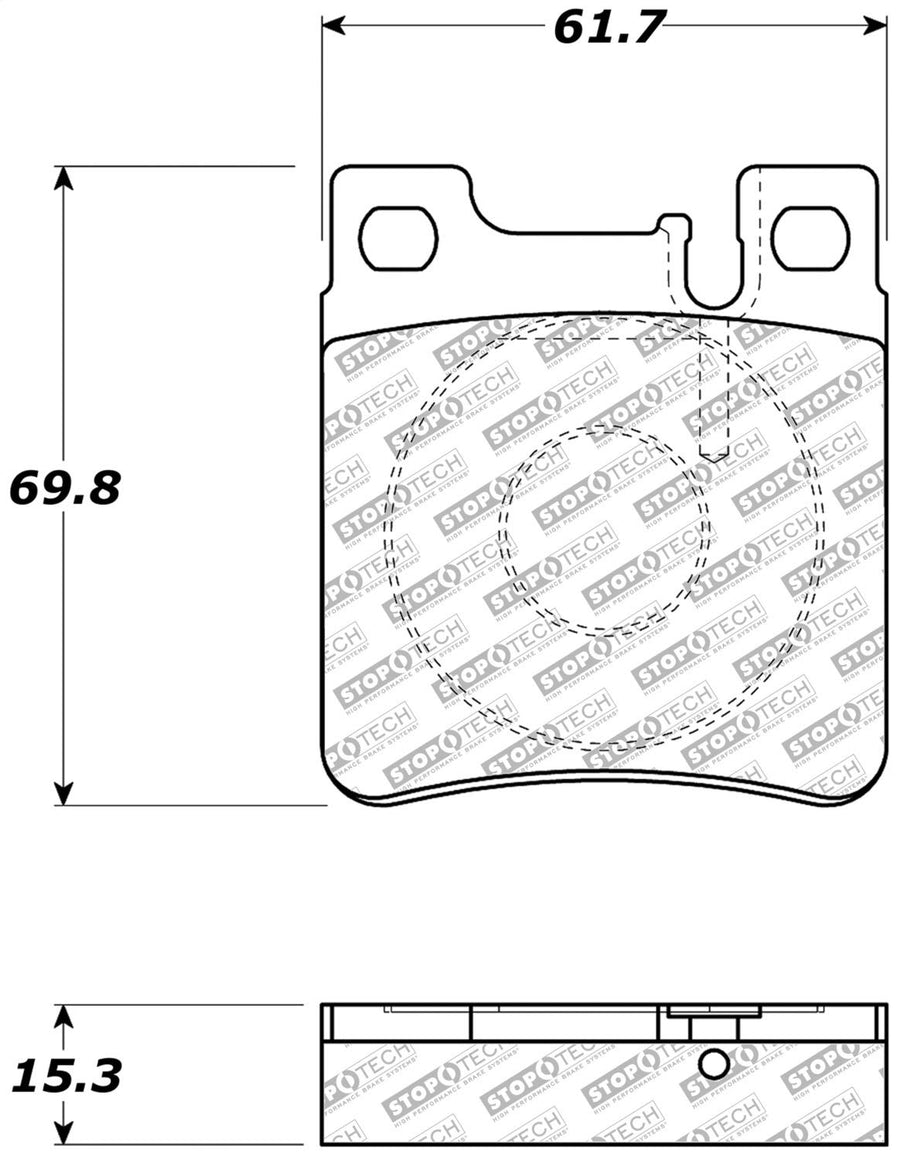 Street Select StopTech Brake Pads 305.06030