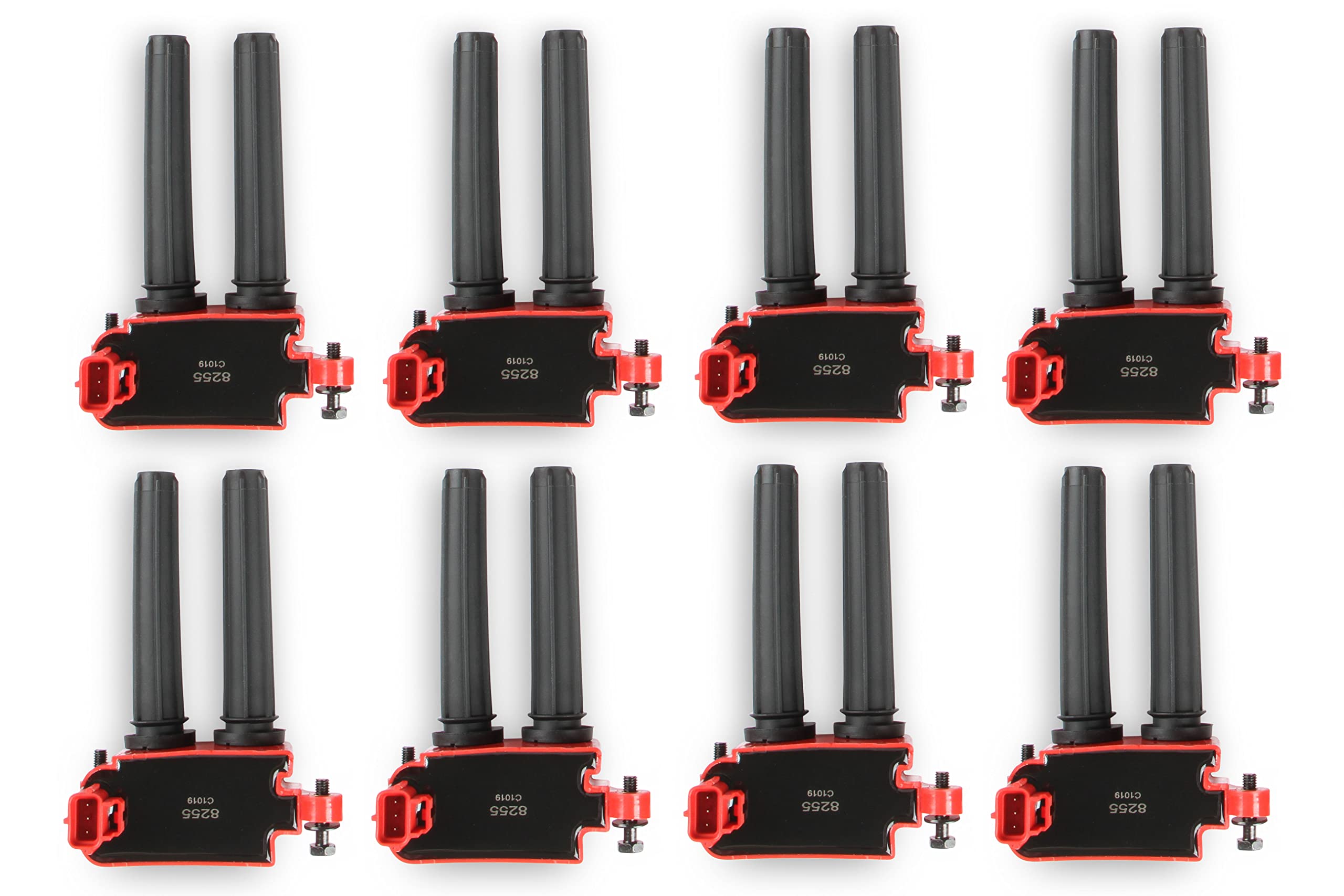 82558 MSD Ignition Coils 2005-2020 Hemi 5.7L/6.1L/6.2L/6.4L engines, Red, 8-Pack