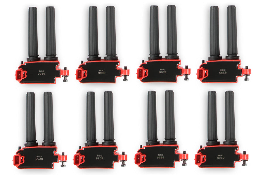 82558 MSD Ignition Coils 2005-2020 Hemi 5.7L/6.1L/6.2L/6.4L engines, Red, 8-Pack