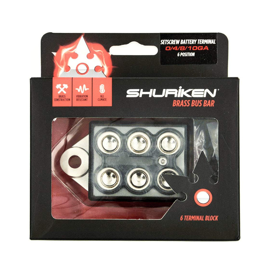 Brass Bus Bar Block - Shuriken Gate Lock Technology, Battery Connectors (SK-TML-BLK)