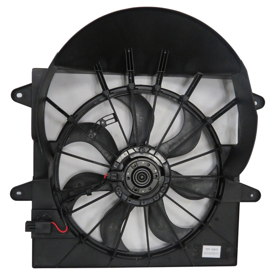 Cooling Fan Assembly TYC 623360 Compatible with JEEP, Black