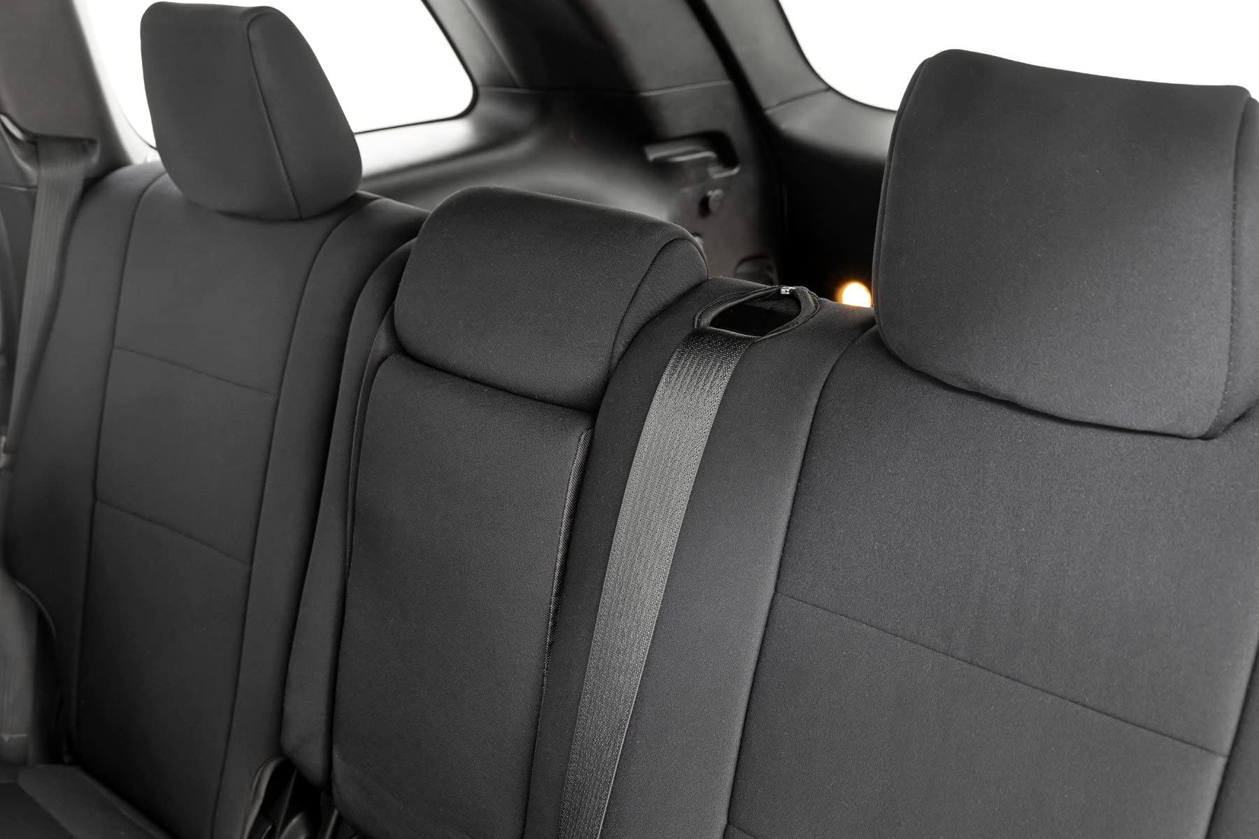 Rough Country Neoprene Seat Covers for Jeep Grand Cherokee 2011-2022 - 91046,Black, Front | Rear