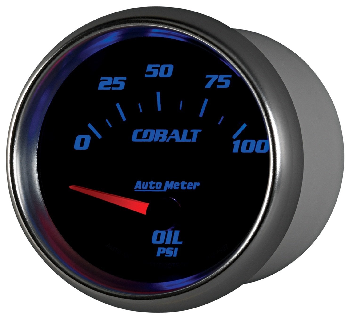 Cobalt Auto Meter 7927 2-5/8" 0-100 PSI Short Sweep Electric Oil Pressure Gauge