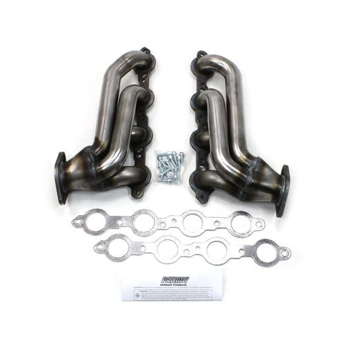 1-3/4" Raw Steel Patriot (H8080) 4-Tube Replacement Exhaust Header Swap Bolts Directly to the E-Rod Catalytic Converters for GM E-Rod LS Engine