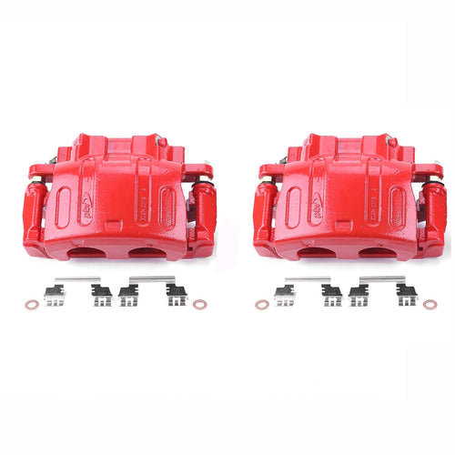 Power Stop S4922 Front Caliper Pair Powder Coated For Ford Five Hundred 2005-2007, Ford Freestyle 2005-2007, Mercury Montego 2005-2007 [Model Specific]