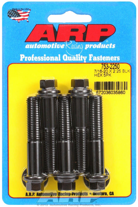 Hex Bolt ARP (753-2250), Black Oxide