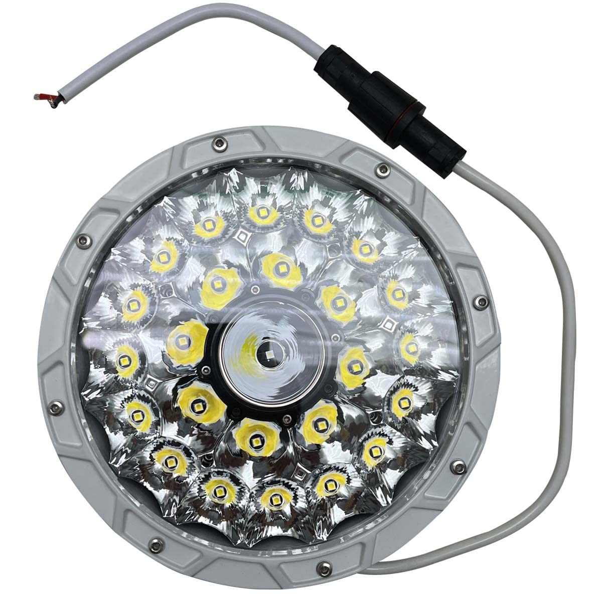 Marine Sport Lighting PRO Grade Marine Stern Light Fit 9 inch High Power LED Round Docking or Spreader MS9LEDWL