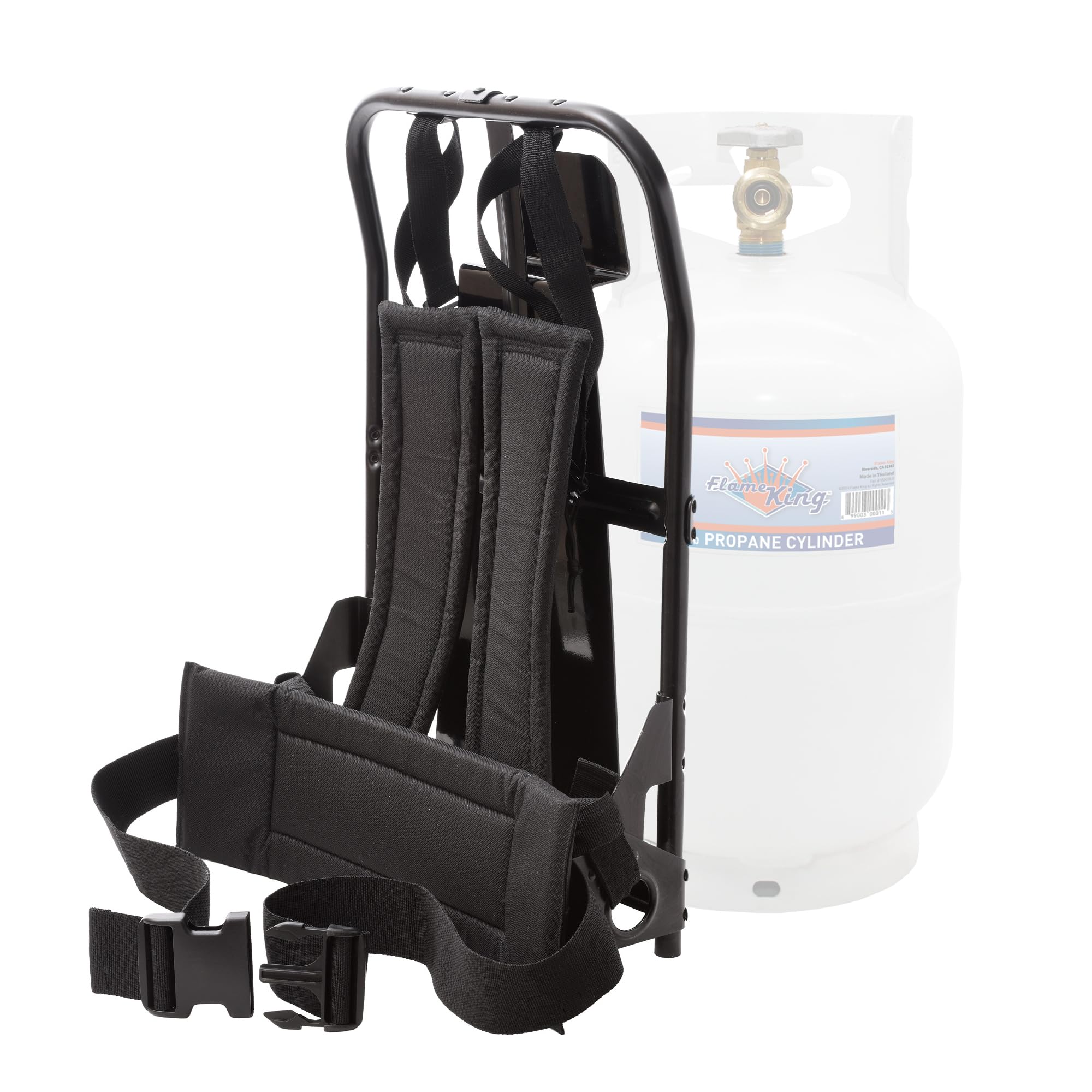 Flame King Alice Frame Propane Tank Backpack Carrier for 10LB Cylinder and Weed Torch
