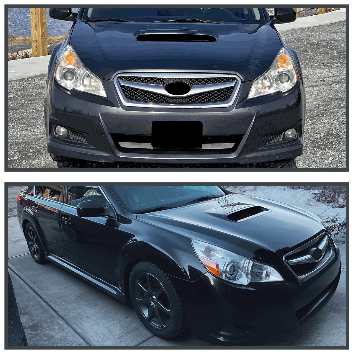 Chrome Projector Headlights SPEC-D TUNING Compatible with 2010-2014 Subaru Legacy, 2010-2014 Subaru Outback, Left + Right Pair Headlamps Assembly