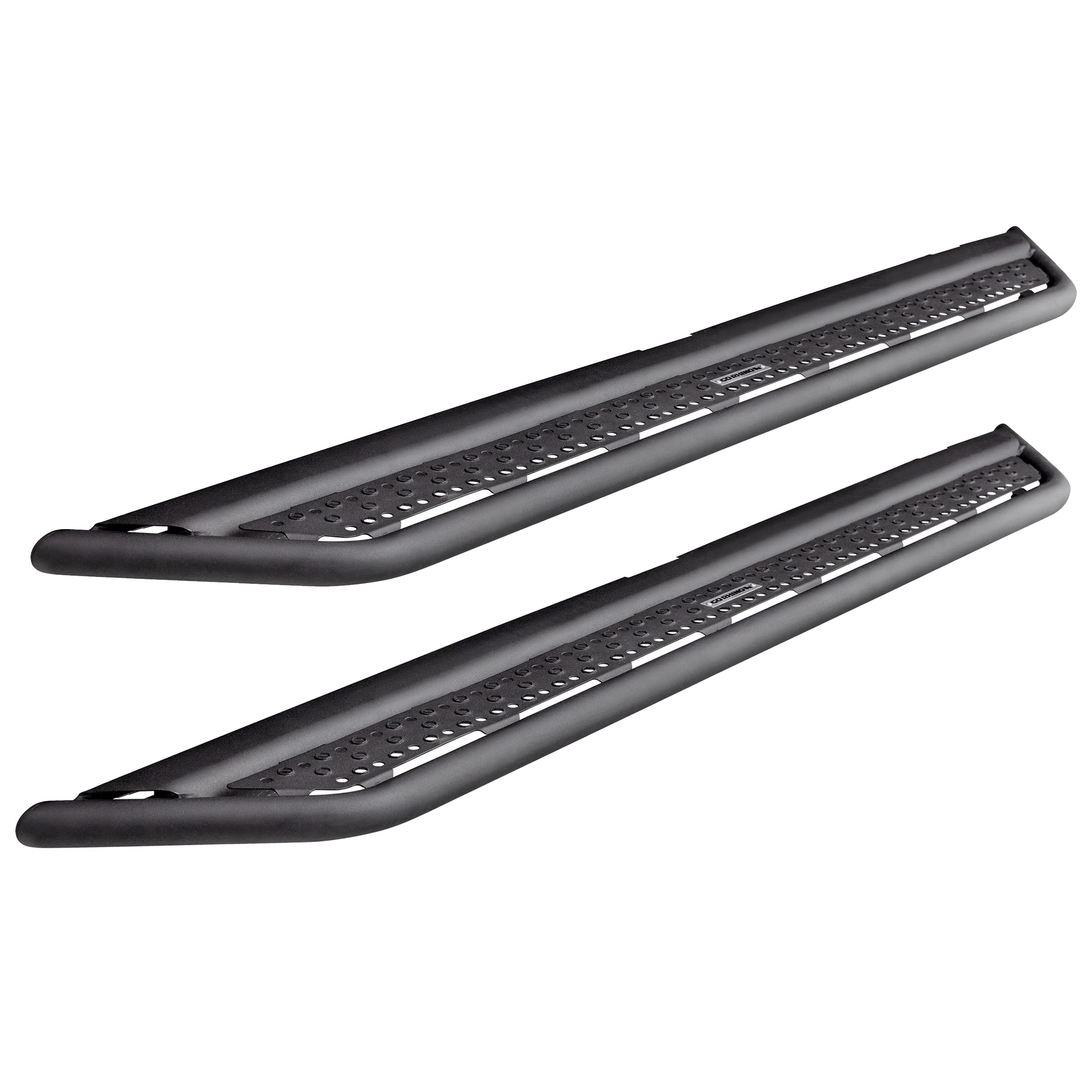 Dominator Xtreme Go Rhino D6 SideSteps | 87", Mild Steel, Textured Black | D60087T