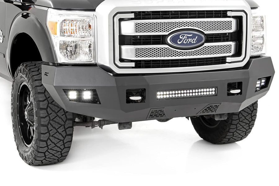 Rough Country LED Heavy Duty Front Bumper for 11-16 Ford Super Duty - 10783