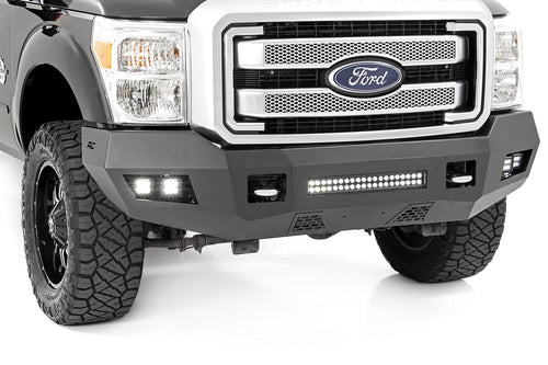Rough Country LED Heavy Duty Front Bumper for 11-16 Ford Super Duty - 10783