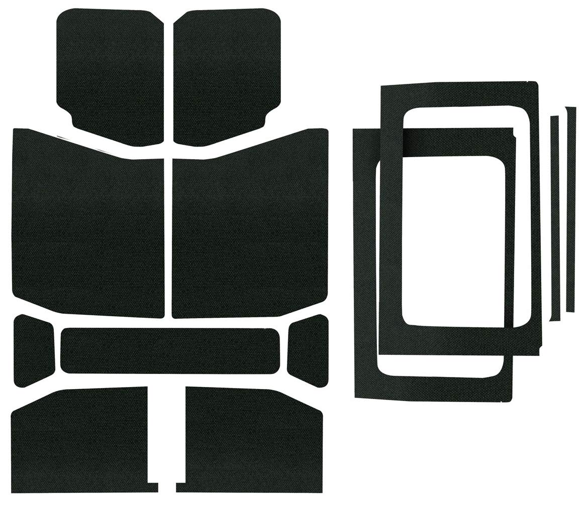 Design Engineering Complete Boom Mat Black Sound Deadening Kit Compatible with 4-Door Jeep Wrangler JL (2018-up)