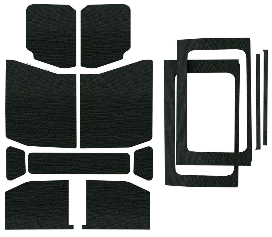 Design Engineering Complete Boom Mat Black Sound Deadening Kit Compatible with 4-Door Jeep Wrangler JL (2018-up)