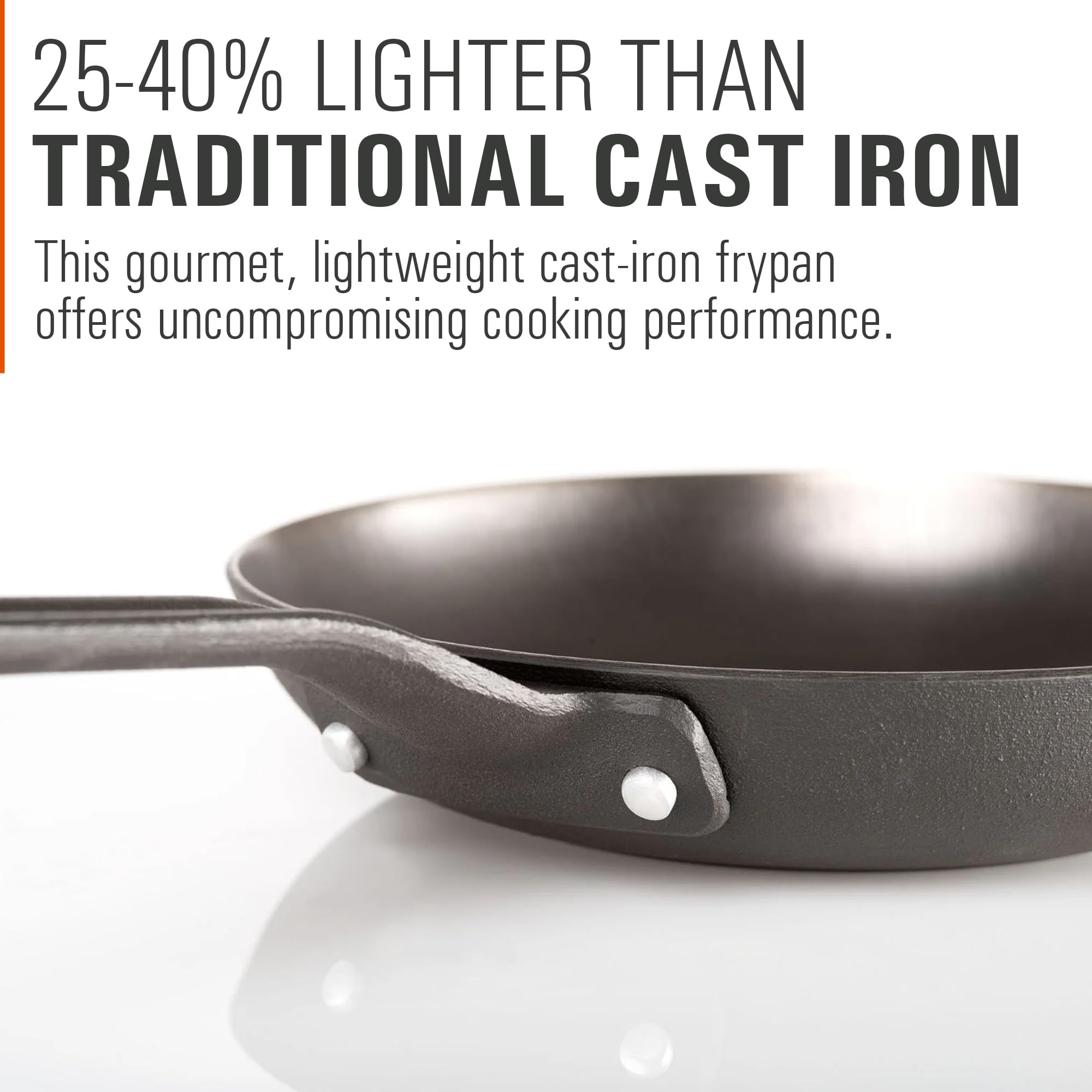 Guidecast GSI Outdoors 60610 Frying Pan, Cast Iron Skillet for Versatile Cooking, 10-Inch