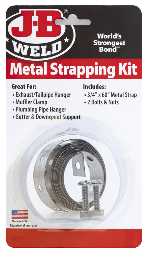 5 ft. Strap & 2 Bolts Metal Strapping Kit-Carded